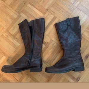 Hush puppies leather riding boots